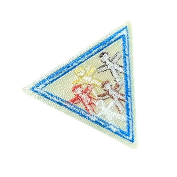 Try It People of the world  Patch GSA Girl Scouts of America Brownie Girl u Reti - Picture 2 of 2